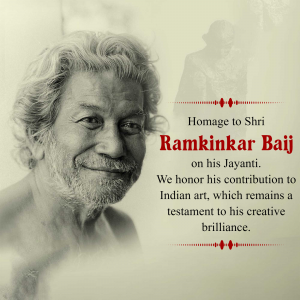 Ramkinkar Baij Jayanti Facebook Poster