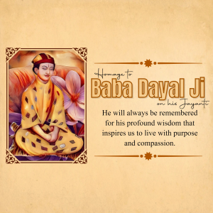 Baba Dayal ji Jayanti post