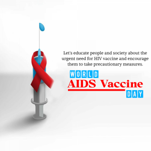 World AIDS Vaccine Day Facebook Poster