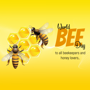 World Bee Day poster Maker