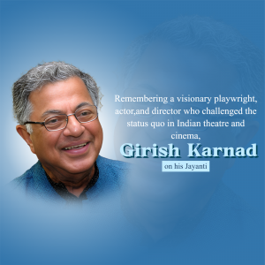 Girish Karnad Jayanti Instagram Post