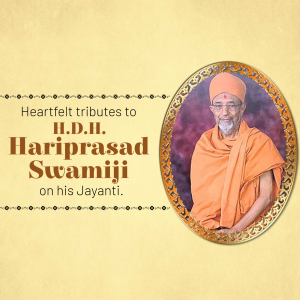 H.D.H. Hariprasad Swami Maharaj Jayanti video