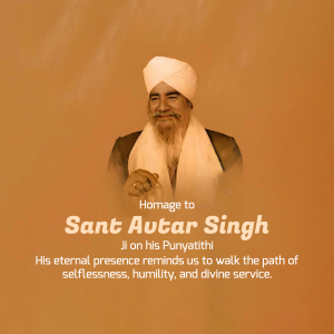 Sant Avtar Singh Punyatithi banner