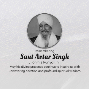 Sant Avtar Singh Punyatithi poster