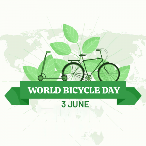 World Bicycle Day Facebook Poster