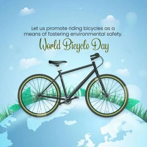 World Bicycle Day Instagram Post