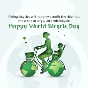 World Bicycle Day poster Maker