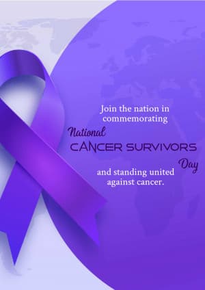 Cancer Survivors Day poster Maker