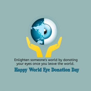 World Eye Donation Day marketing poster