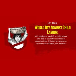 World Day Against Child Labour ad post