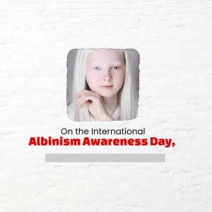 International Albinism Awareness Day Facebook Poster