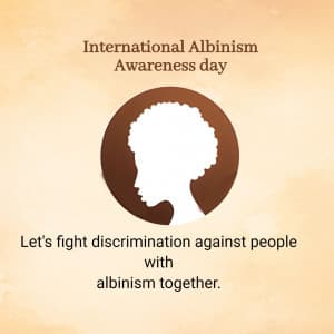 International Albinism Awareness Day marketing poster