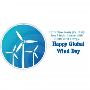 Global Wind Day marketing poster