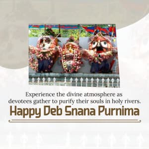 Debasnana Purnima event poster