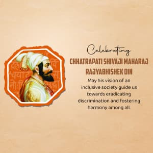 Chhatrapati Shivaji Maharaj Rajyabhisek din event poster