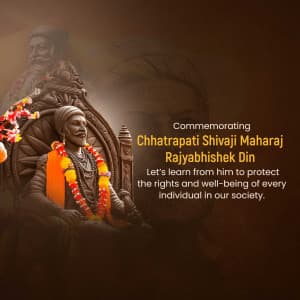 Chhatrapati Shivaji Maharaj Rajyabhisek din poster