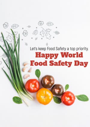World Food Safety Day marketing flyer