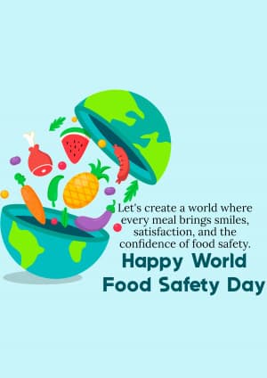 World Food Safety Day whatsapp status poster