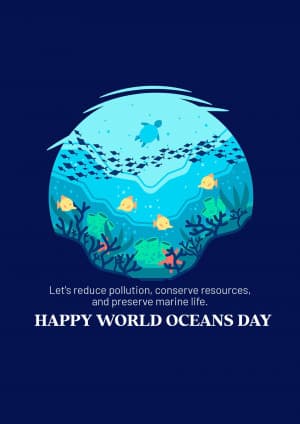 World Oceans Day graphic