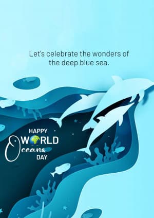 World Oceans Day creative image