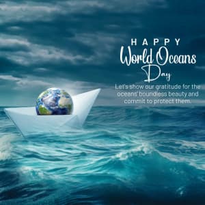 World Oceans Day ad post