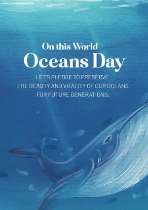 World Oceans Day poster Maker