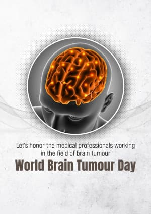 World Brain Tumour Day advertisement banner