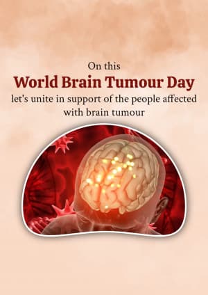 World Brain Tumour Day poster Maker