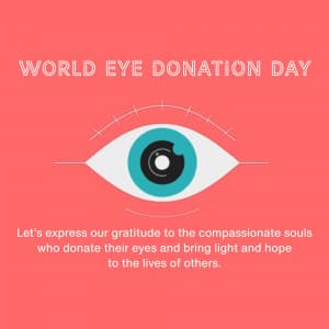 World Eye Donation Day Facebook Poster