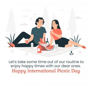 International Picnic Day marketing poster