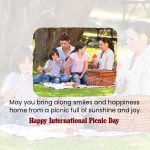 International Picnic Day whatsapp status poster