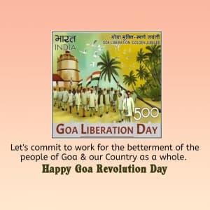 Goa revolution day event advertisement