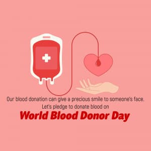 World Blood Donor Day advertisement banner