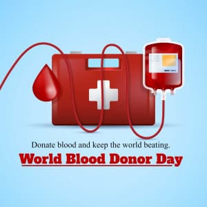 World Blood Donor Day greeting image