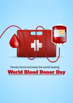 World Blood Donor Day marketing poster