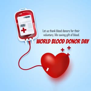 World Blood Donor Day Facebook Poster