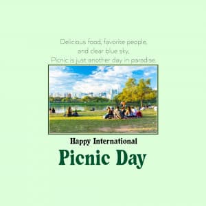 International Picnic Day creative image