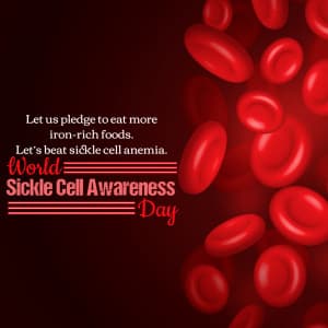 World Sickle Cell Awareness Day Facebook Poster