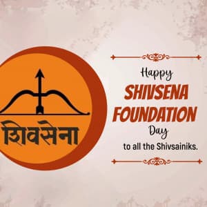 Shiv Sena Sthapna Day flyer