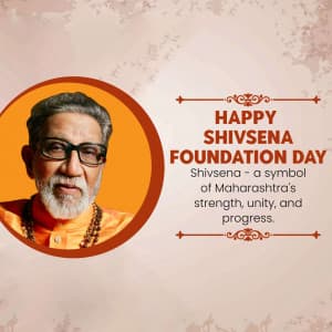 Shiv Sena Sthapna Day poster