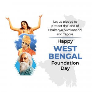 West Bengal Foundation Day creative image