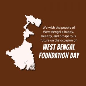 West Bengal Foundation Day event advertisement