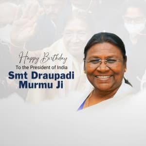 Draupadi Murmu Birthday creative image