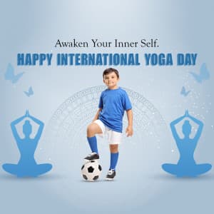 International Yoga day advertisement banner