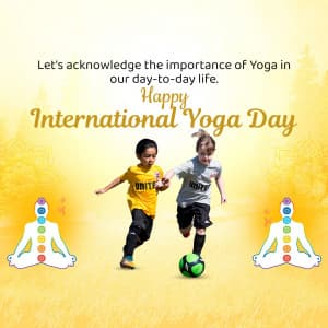 International Yoga day marketing poster