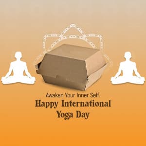 International Yoga day marketing flyer