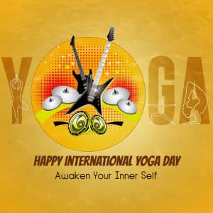 International Yoga day creative image