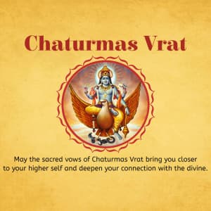 Chaturmas Vrat marketing flyer