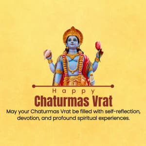 Chaturmas Vrat whatsapp status poster