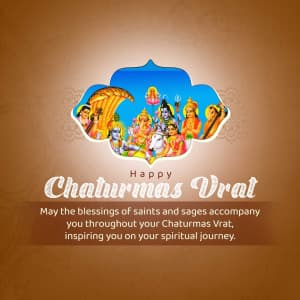 Chaturmas Vrat marketing poster